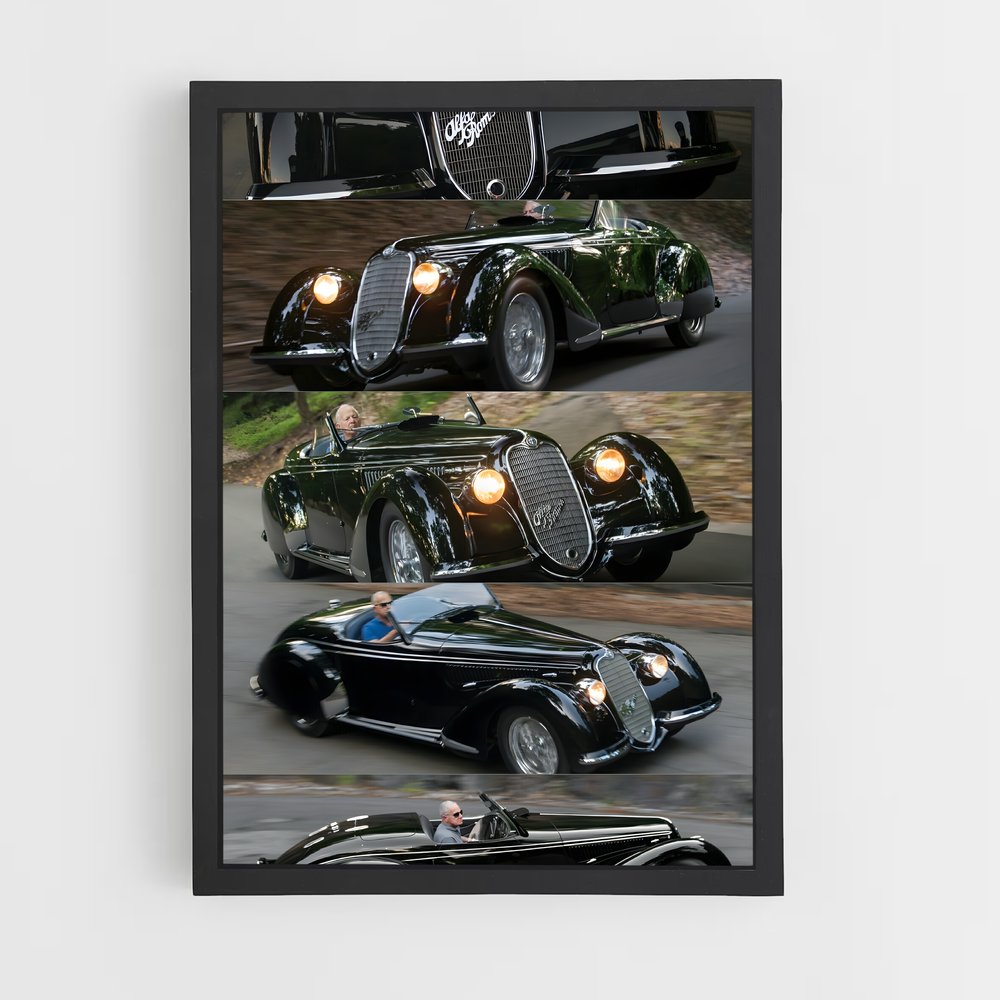 Poster Midnight Racer – affiche Alfa Romeo (vue 2)